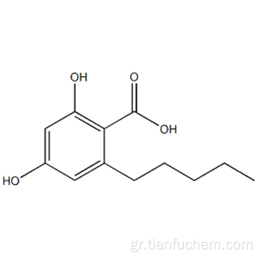 βήτα-ρεσορκυλικό οξύ, 6-πεντύλ- CAS 491-72-5
